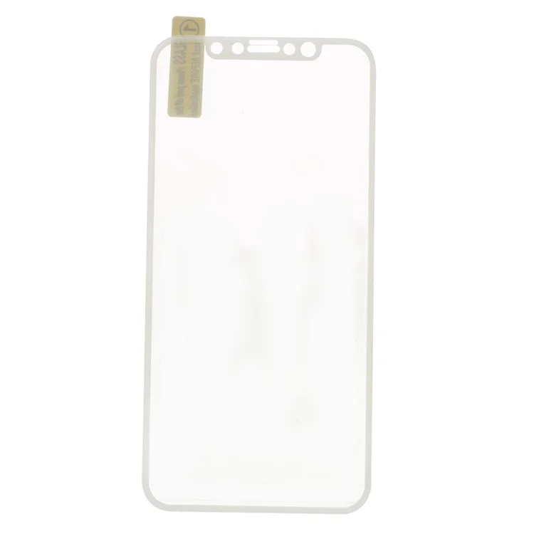 Tempered Glass Full Coverage Screen Guard Film for iPhone X 5.8-inch - White