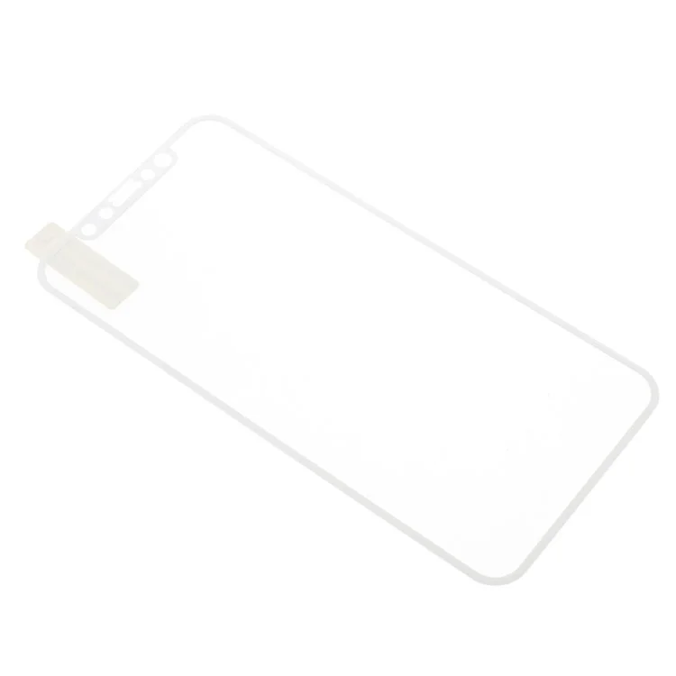 Tempered Glass Full Coverage Screen Guard Film for iPhone X 5.8-inch - White