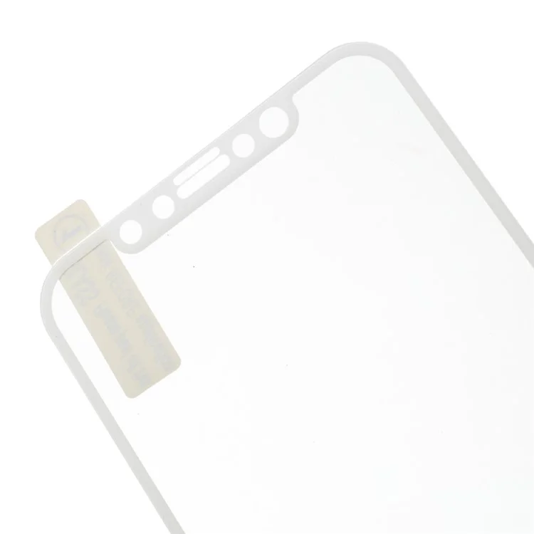 Tempered Glass Full Coverage Screen Guard Film for iPhone X 5.8-inch - White
