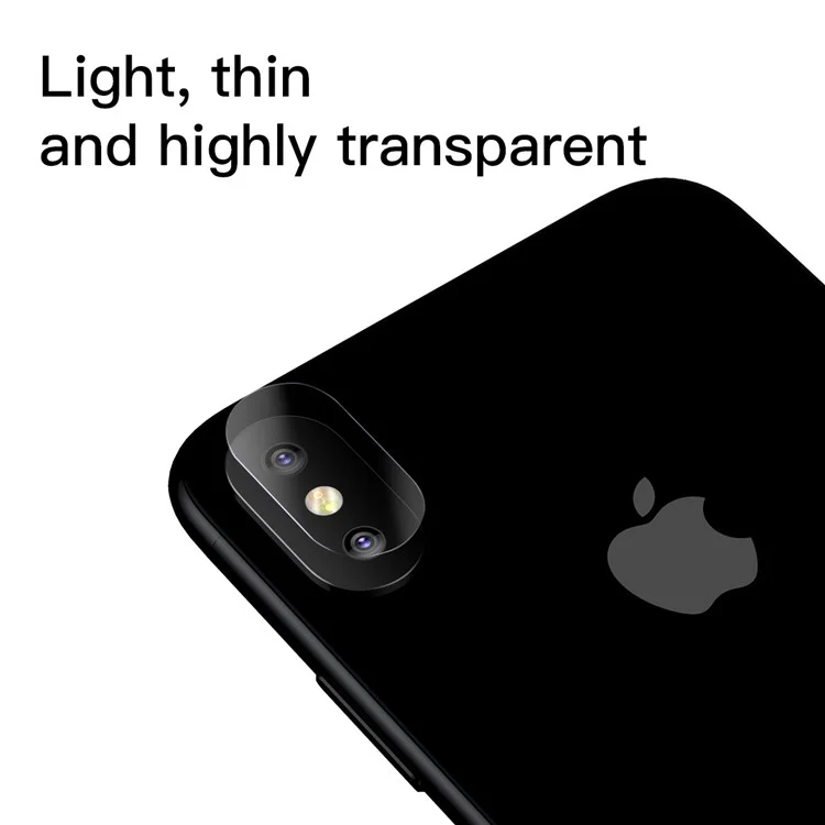 BASEUS Corning Gorilla 0.15MM Full Glue Tempered Glass Lens Protector for iPhone X/10 5.8-inch Camera Lens