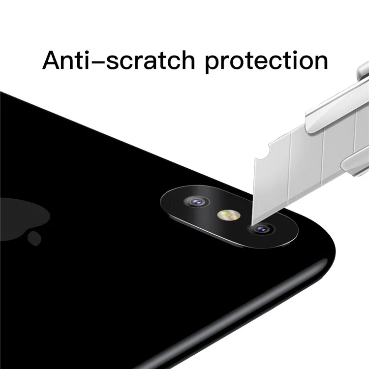 BASEUS Corning Gorilla 0.15MM Full Glue Tempered Glass Lens Protector for iPhone X/10 5.8-inch Camera Lens