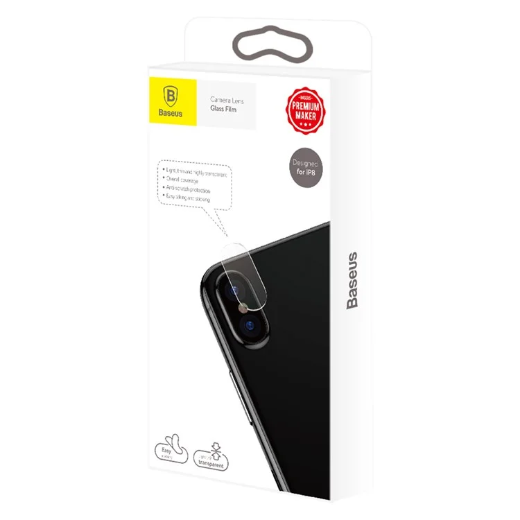 BASEUS Corning Gorilla 0.15MM Full Glue Tempered Glass Lens Protector for iPhone X/10 5.8-inch Camera Lens