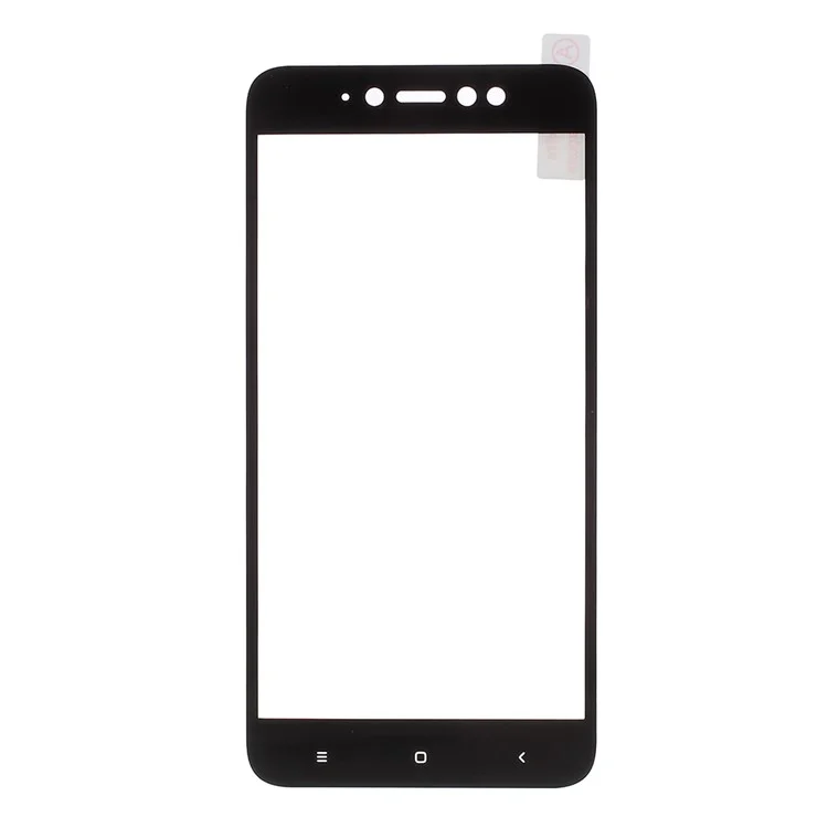 Full Size Silk Print Tempered Glass Screen Protector Film for Xiaomi Redmi Note 5A - Black
