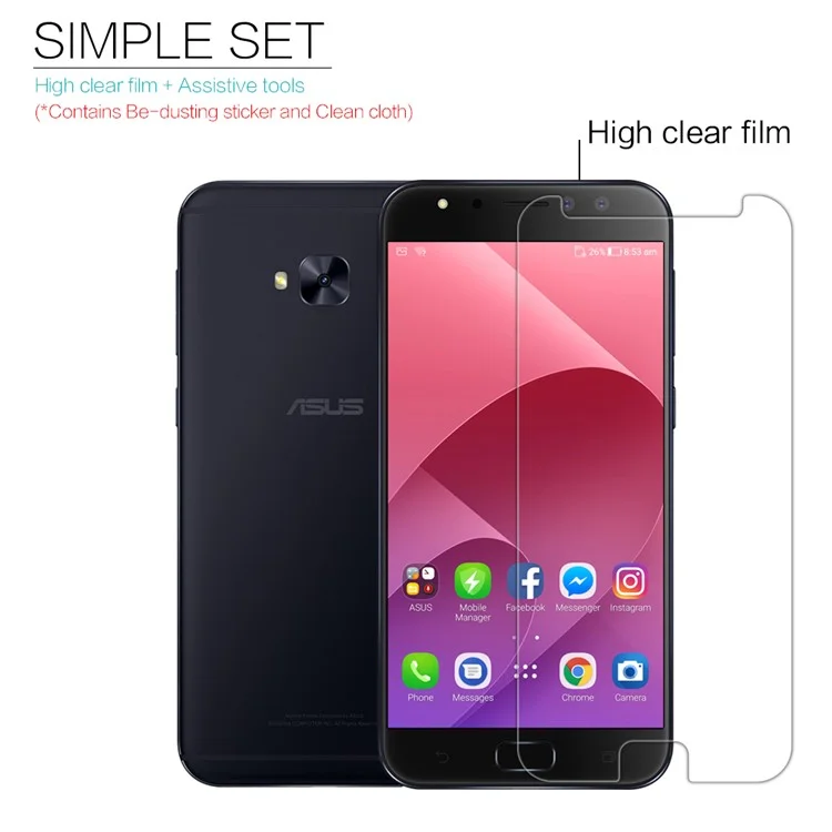 NILLKIN HD Clear Anti-fingerprint LCD Screen Film for Asus Zenfone 4 Selfie Pro ZD552KL