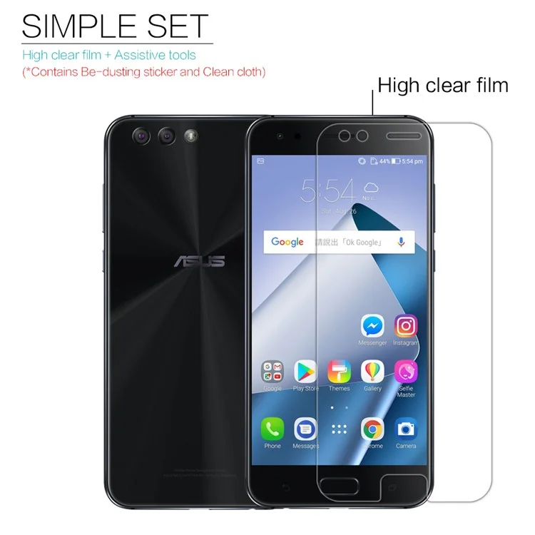 NILLKIN Ultra Clear Anti-fingerprint LCD Screen Film for Asus ZenFone 4 (ZE554KL)