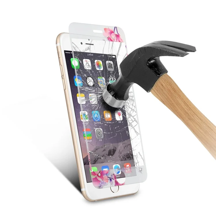 Embossing Front + Back Tempered Glass Films for iPhone 6s Plus / 6 Plus - Plum Blossom