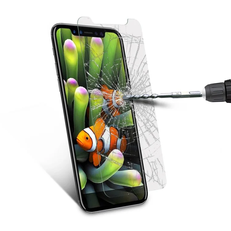 ANGIBABE 2.5D 0.3mm Panzerglas Schutzfolie für iPhone Xs / X/10 5.8-Zoll - Transparent