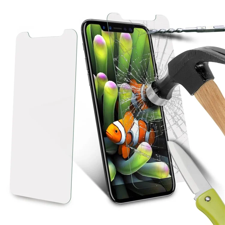 ANGIBABE 2.5D 0.3mm Panzerglas Schutzfolie für iPhone Xs / X/10 5.8-Zoll - Transparent