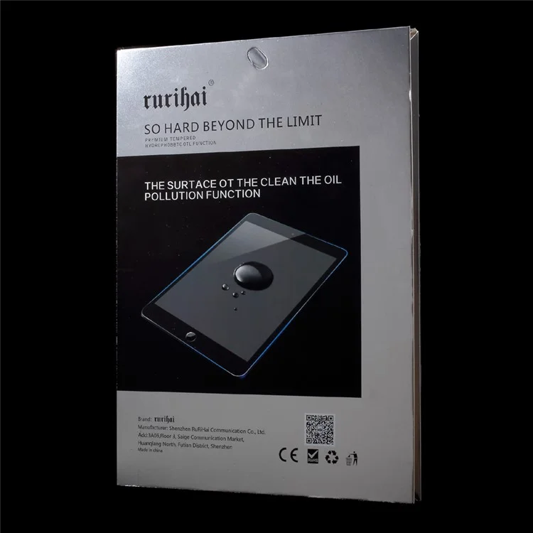 RURIHAI Full Cover Tempered Glass Screen Protector für iPad 9.7 (2018) / 9.7-Zoll (2017) / iPad Pro 9.7 Zoll (2016) / Air 2 / Air
