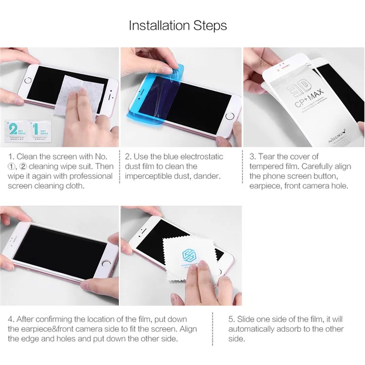 NILLKIN 3D Anti-explosion CP+ Max Full Size Tempered Glass Screen Protector Film for Samsung Galaxy Note 8 SM-N950
