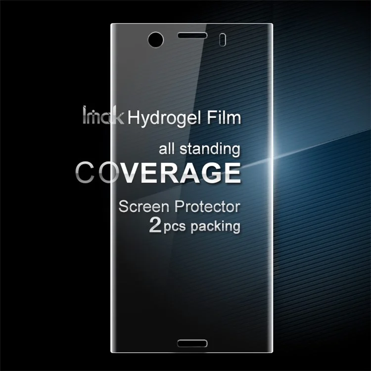 IMAK 2Pcs Packing for Sony Xperia XZ1 Compact Soft Hydrogel Full Screen Protector Films