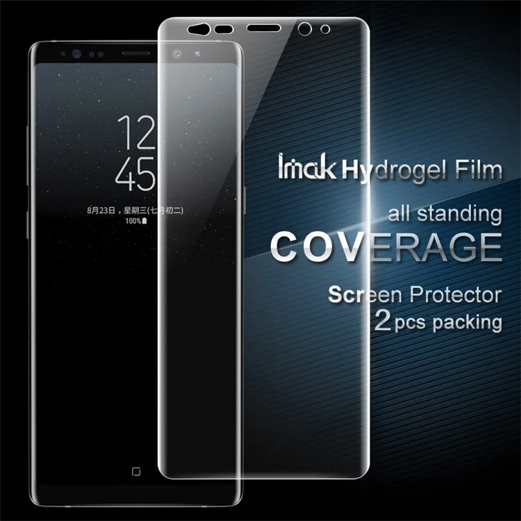 IMAK 2Pcs Soft Hydrogel Full Screen Protector Films for Samsung Galaxy Note 8 N950