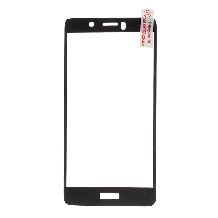 For Huawei Honor 6x (2016) Silk Print Full Screen Mobile Tempered Glass Guard Film - Black