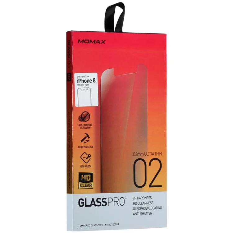 Momax 0.2mm 9H Anti-explosion Tempered Glass Film for iPhone X (Ten)