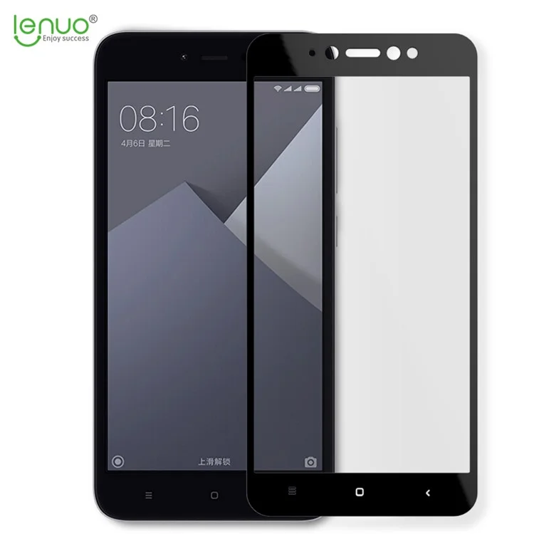 LENUO CF HD Clear Soft Edge Full Screen Tempered Glass Protection Film for Xiaomi Redmi Note 5A - Black
