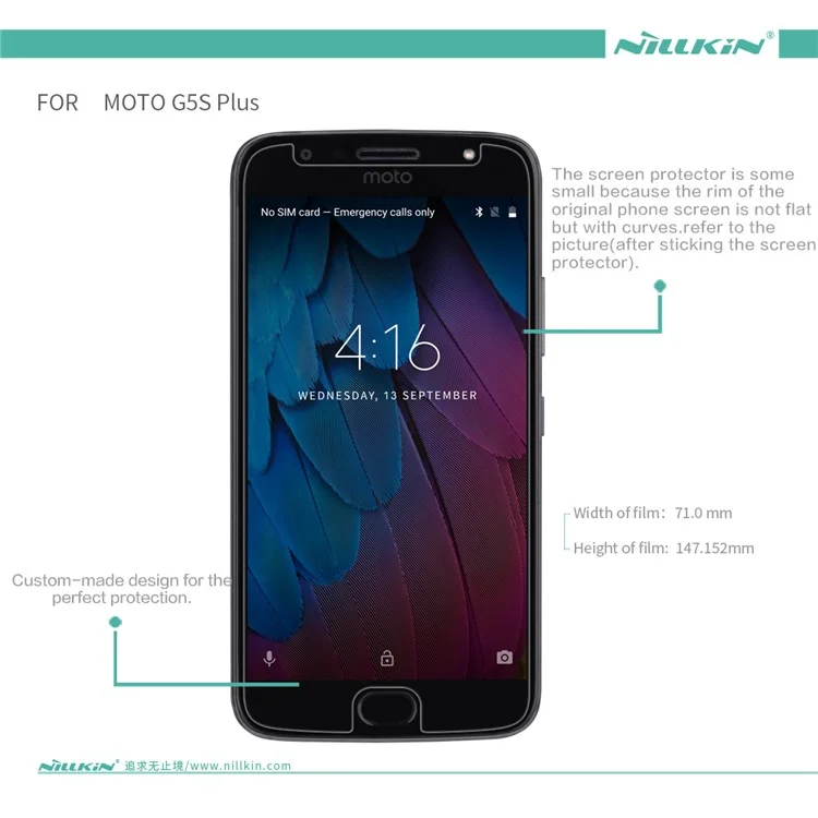 NILLKIN Matte Anti-scratch Screen Guard Film for Motorola Moto G5S Plus