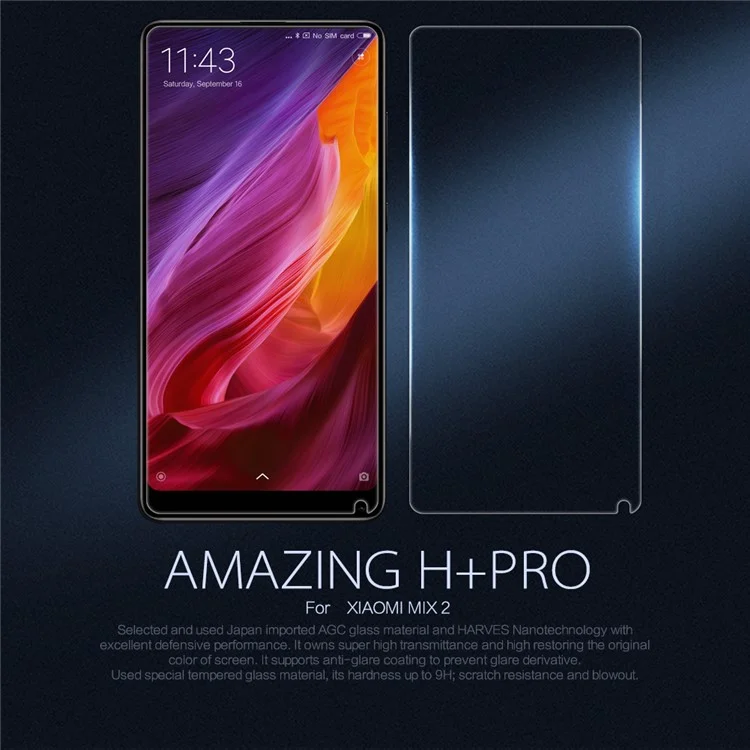 NILLKIN Amazing H+PRO Tempered Glass Screen Protector Anti-Explosion for Xiaomi Mi Mix 2