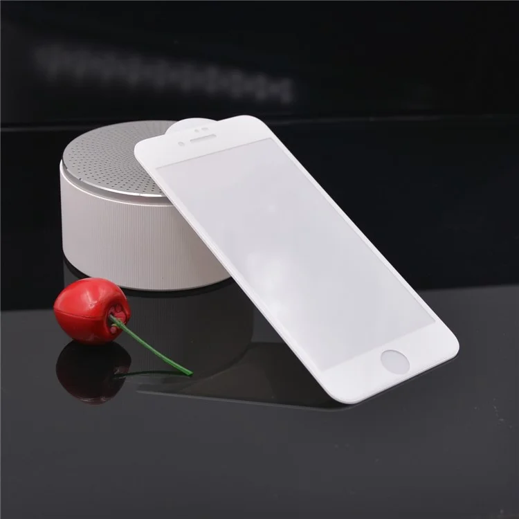 PDGD Silk Print 3D 0.3mm Curved Full Coverage Tempered Glass Screen Protector for iPhone 8 Plus 5.5inch - White