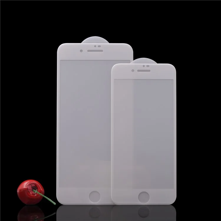 PDGD Silk Print 3D 0.3mm Curved Full Coverage Tempered Glass Screen Protector for iPhone 8 Plus 5.5inch - White