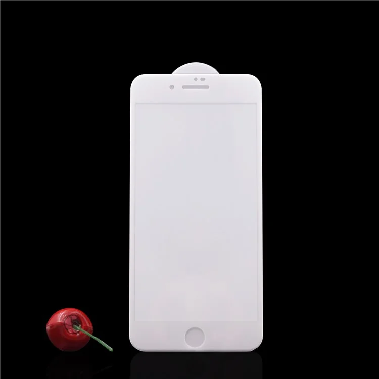 PDGD Silk Print 3D 0.3mm Curved Full Coverage Tempered Glass Screen Protector for iPhone 8 Plus 5.5inch - White