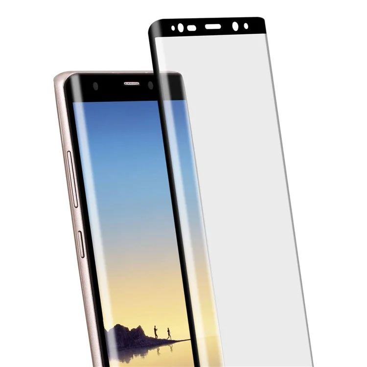 MOMAX 0.3mm 3D Anti-explosion Full Screen Coverage Tempered Glass Film for Samsung Galaxy Note 8 SM-N950 - Black