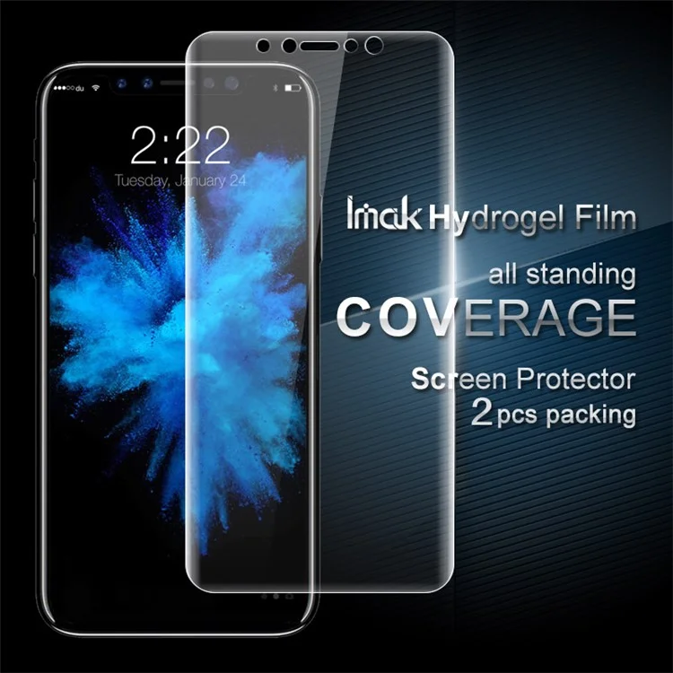 IMAK 2PCS Packing for iPhone X Soft Hydrogel Full Screen Protector Film