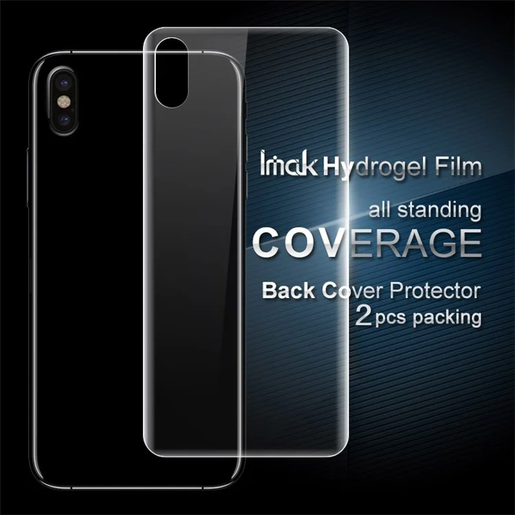 IMAK 2PCS Soft Hydrogel Back Protector Shield Films for iPhone X