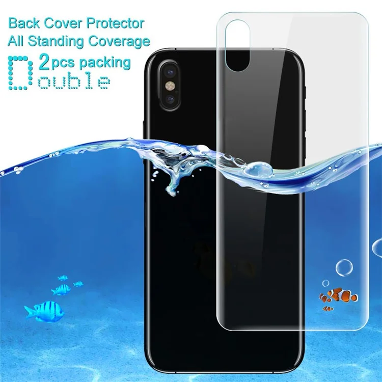IMAK 2PCS Soft Hydrogel Back Protector Shield Films for iPhone X/Xs 5.8 inch