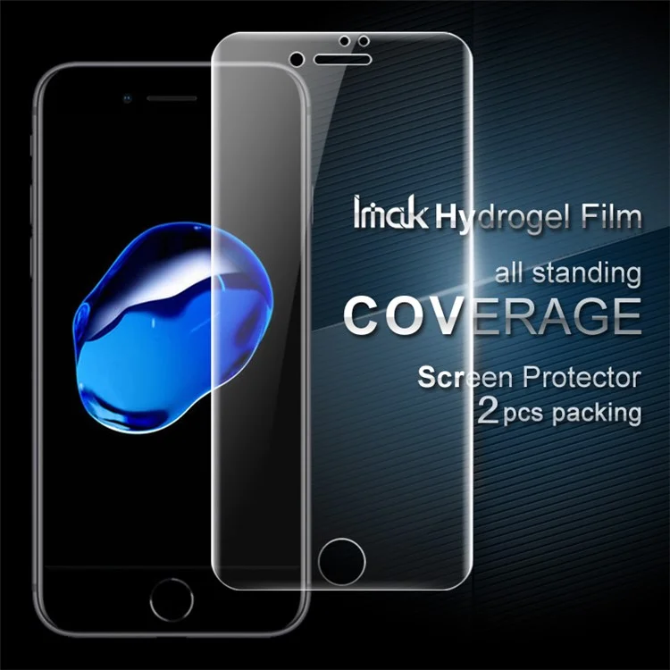 IMAK 2PCS Packing for iPhone 8 Plus / 7 Plus Soft Hydrogel Full Screen Protector Film