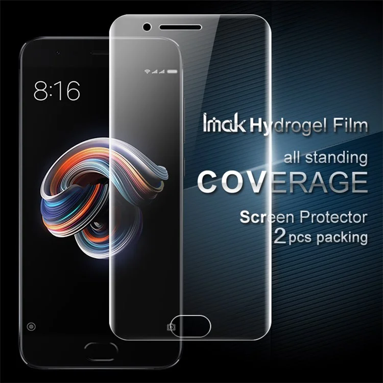 IMAK 2 Pcs Full Screen Complete Covering Soft Hydrogel Protector Film for Xiaomi Redmi Note 3 / Note 3 Pro