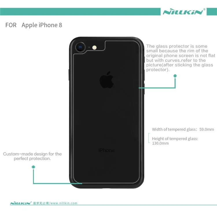 NILLKIN Amazing H Anti-burst Back Tempered Glass Protector Film for iPhone 8 4.7 inch