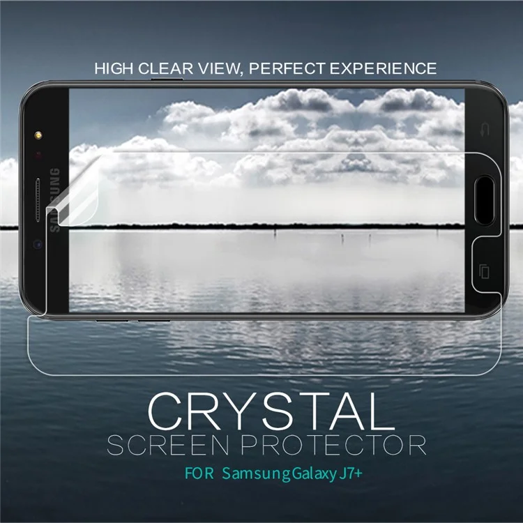 NILLKIN HD Clear Screen Guard Anti-fingerprint Protector Film for Samsung Galaxy J7+ / C8
