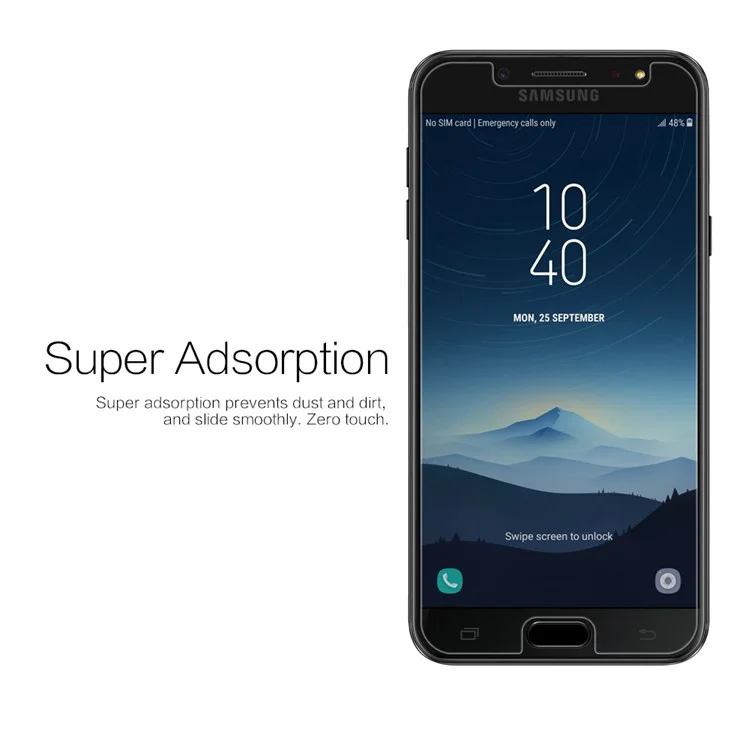 NILLKIN HD Clear Screen Guard Anti-fingerprint Protector Film for Samsung Galaxy J7+ / C8