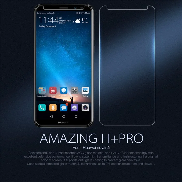 NILLKIN Amazing H+PRO Tempered Glass Screen Protector Film Anti-Explosion for Huawei Mate 10 Lite / nova 2i / Maimang 6