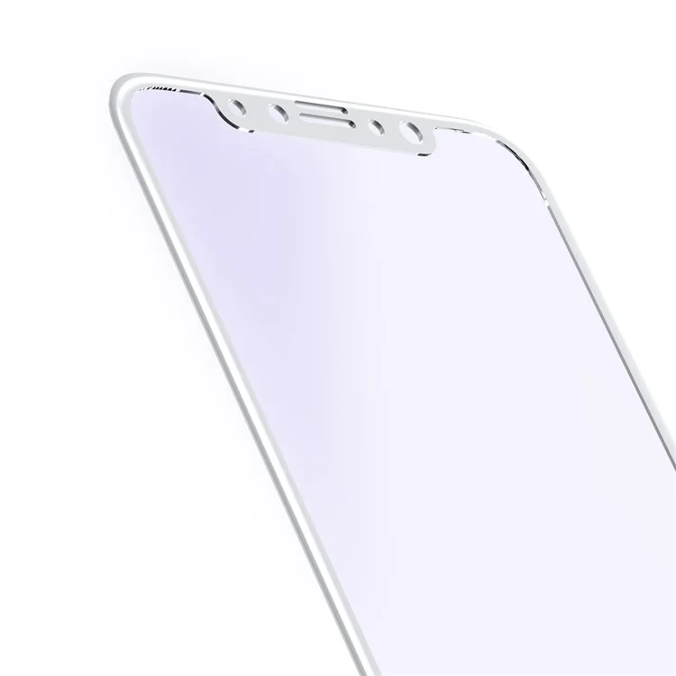 BASEUS Anti-blue-ray 0.23mm Soft PET Full Glue Full Screen Coverage Tempered Glass Protector Film for iPhone X 5.8 inch - White