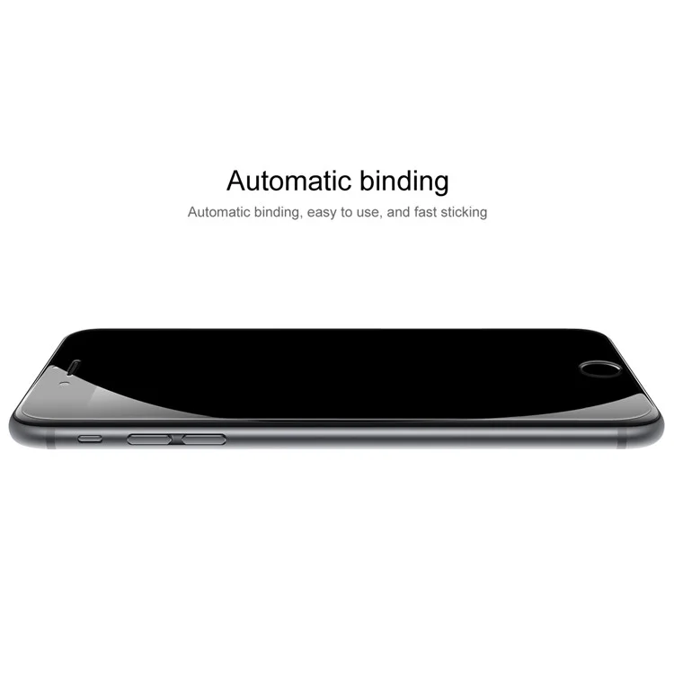 BASEUS 0.2mm Full Glue Tempered Glass Screen Protector for iPhone 8/7 Silk Print Full Size - Black
