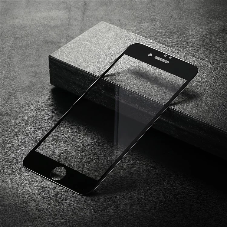 BASEUS 0.2mm Full Glue Tempered Glass Screen Protector for iPhone 8/7 Silk Print Full Size - Black