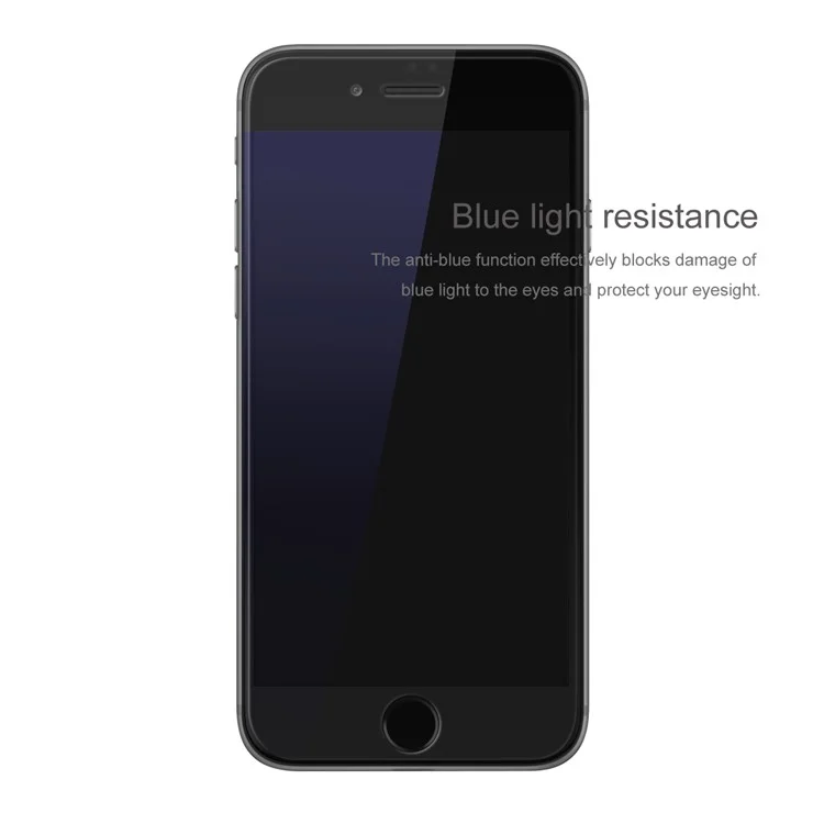 BASEUS 0.2mm Full Glue Anti-blue-ray Tempered Glass Screen Protector for iPhone 8/7 Silk Print Full Size - Black