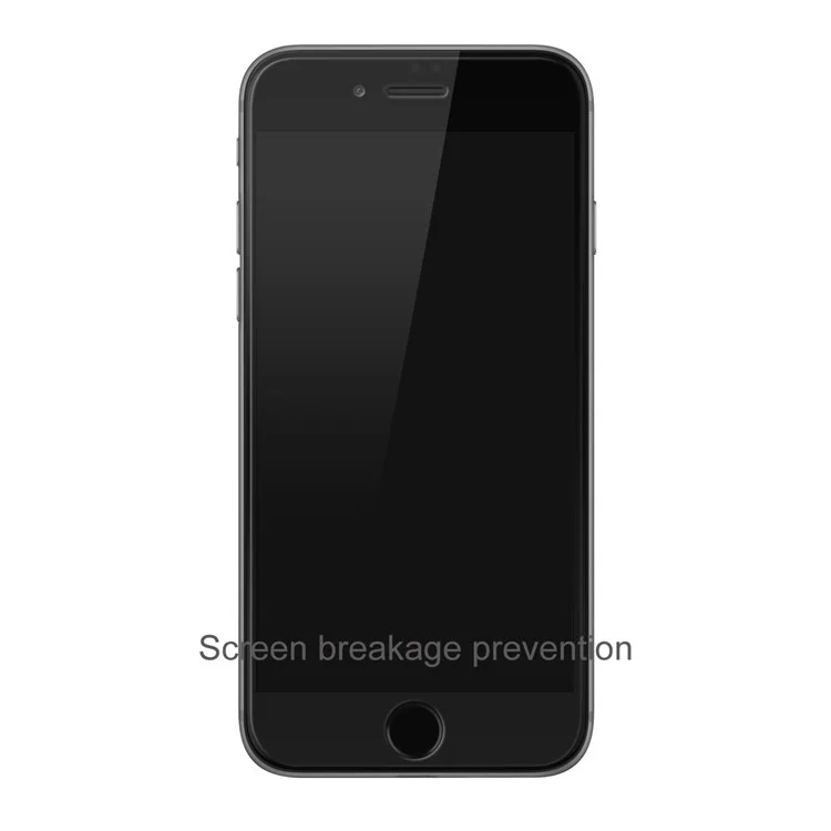 BASEUS 0.2mm Full Glue Tempered Glass Screen Protector for iPhone 8 Plus / 7 Plus Silk Print Full Size - Black