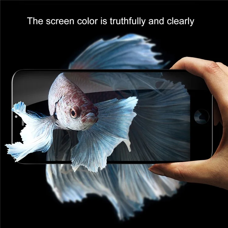 BASEUS Anti-spy Soft PET Full Glue Full Size Tempered Glass Screen Protector for iPhone 8 Plus / 7 Plus 5.5 inch - Black