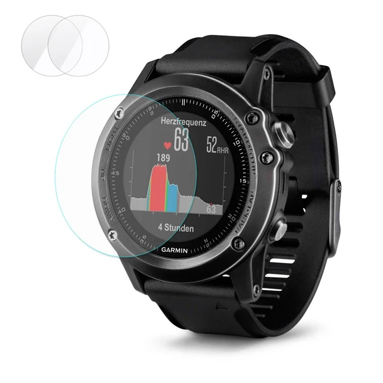 Chapéu Príncipe 2PCS / Conjunto 2.15D 0.2mm 9h Protetor de Tela de Vidro Temperado para Garmin Fenix 3 Hr Arc Edge