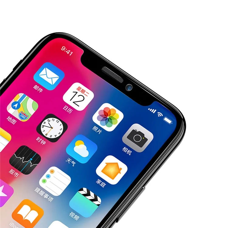 Amorus per iPhone (2019) 5.8 " / Xs. / X (TEN) Pellicola Proteggi Schermo In Vetro Temperato Mobile