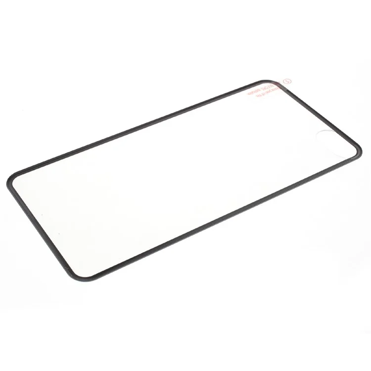 For iPhone 8 Plus/7 Plus Full Size Titanium Alloy Edge Back Tempered Glass Protector - Black