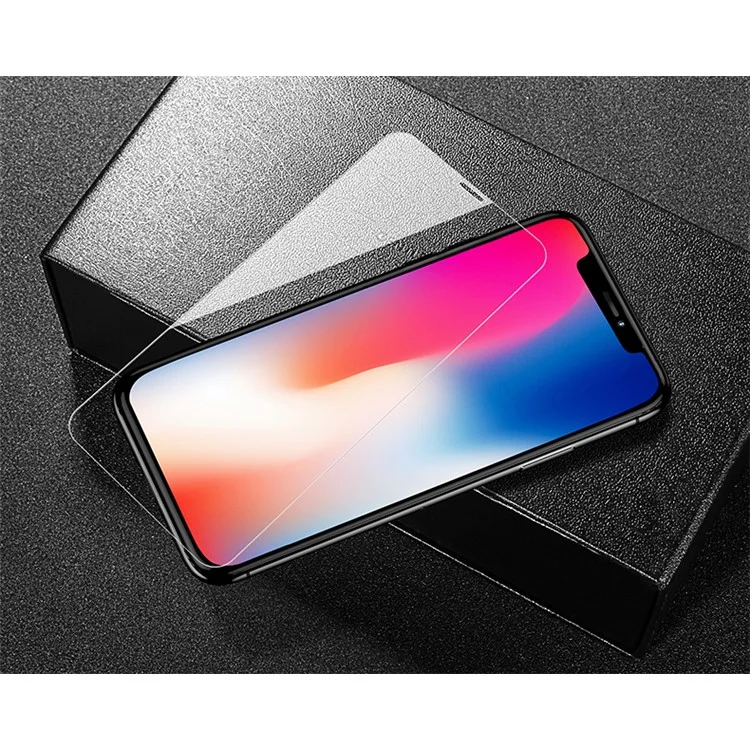 USAMS for iPhone X (Ten) 0.15mm Thin Clear Full Cover Tempered Glass Screen Protector 9H Guard