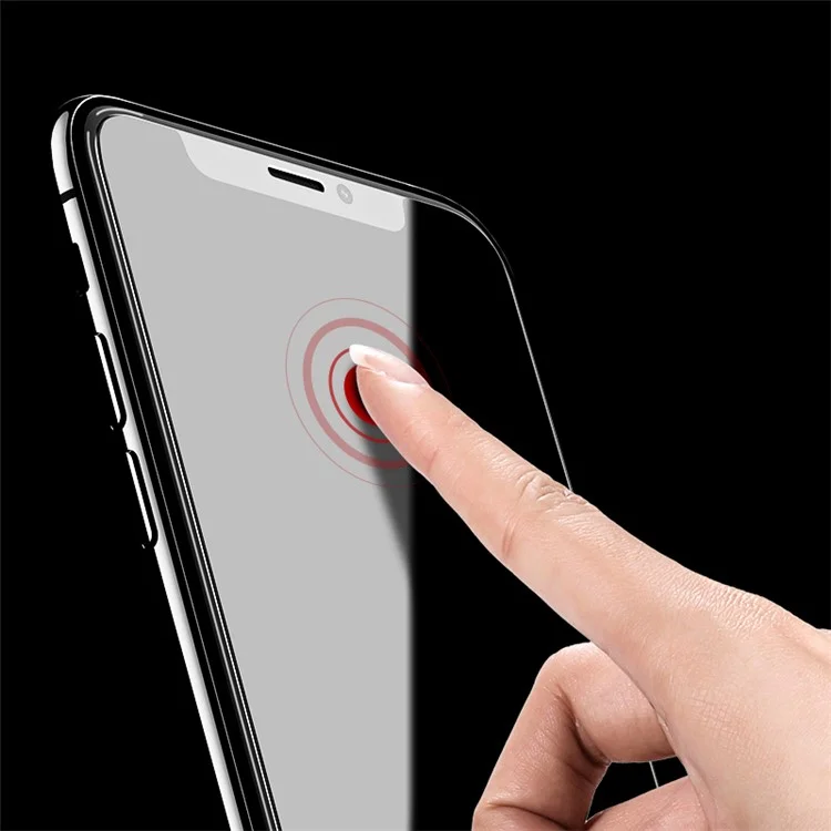 USAMS for iPhone X (Ten) 0.15mm Thin Clear Full Cover Tempered Glass Screen Protector 9H Guard