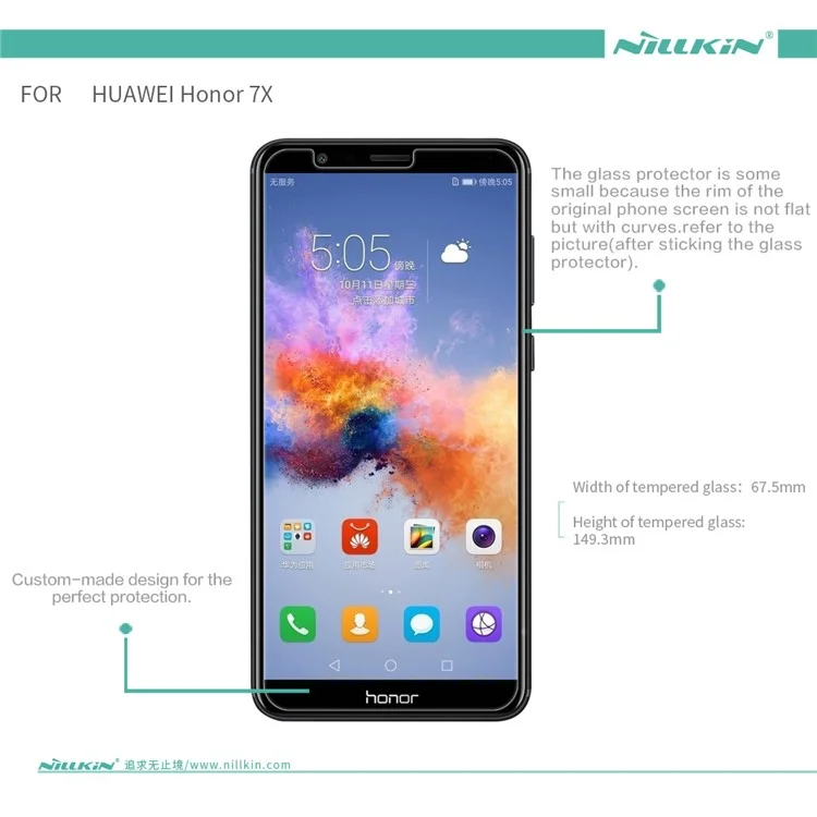 NILLKIN Amazing H+PRO Tempered Glass Screen Protector Anti-Explosion for Huawei Honor 7X