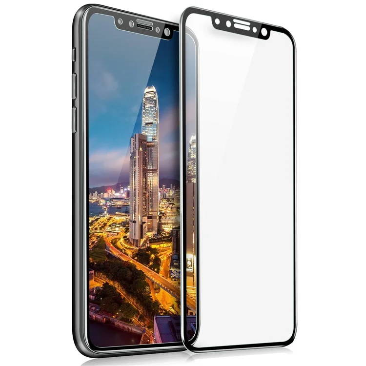 IVSO 3D 0.26mm 9H Full Covered Tempered Glass Screen Protector for iPhone X / 10 5.8 inch - Black