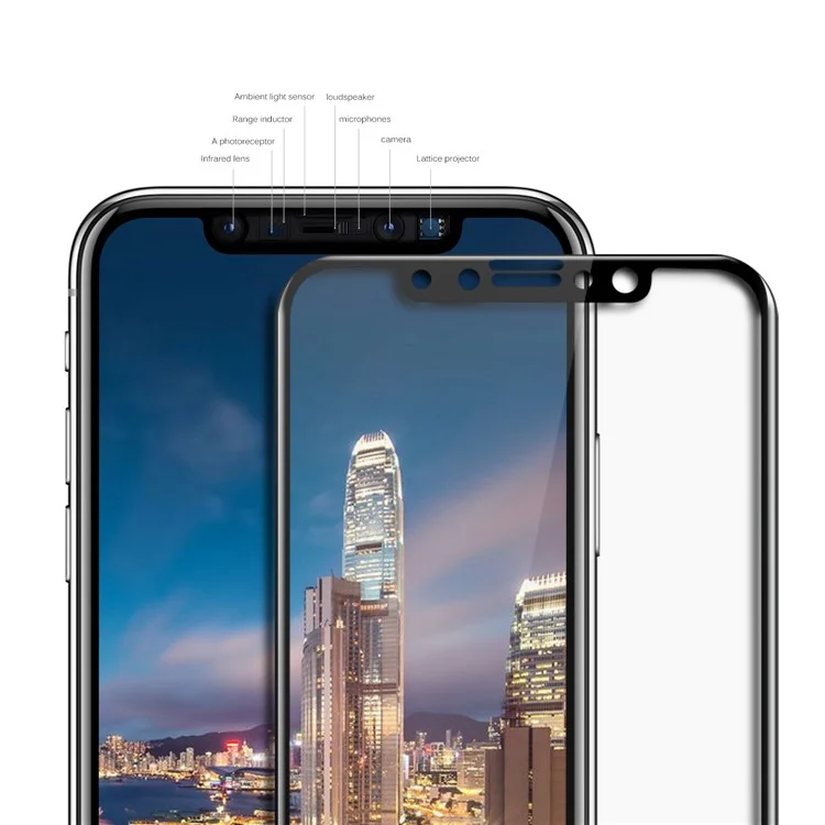 IVSO 3D 0.26mm 9H Full Covered Tempered Glass Screen Protector for iPhone X / 10 5.8 inch - Black