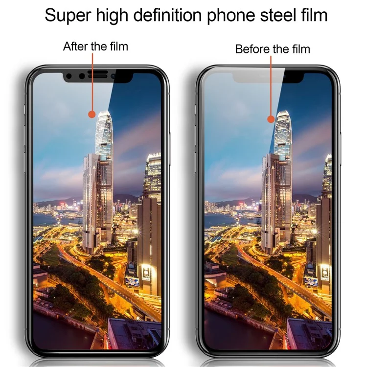 IVSO 3D 0.26mm 9H Full Covered Tempered Glass Screen Protector for iPhone X / 10 5.8 inch - Black