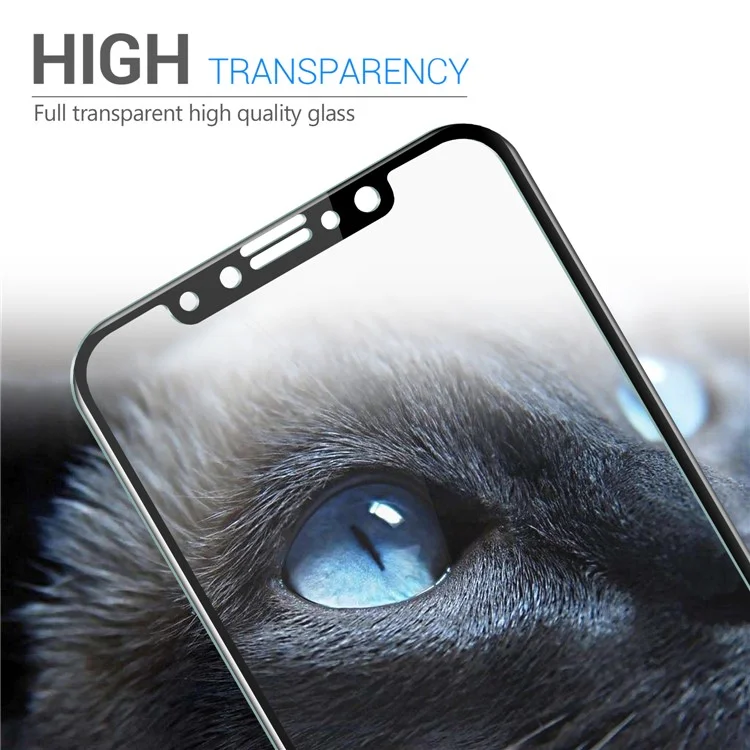 IVSO 3D 0.26mm 9H Full Covered Tempered Glass Screen Protector for iPhone X / 10 5.8 inch - Black